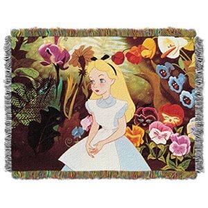 Alice in Wonderland Tapestry Throw